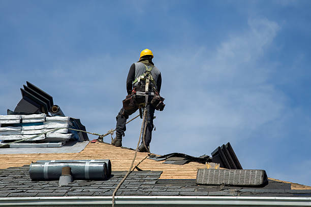 Professional Roof Replacement technician working in Ocean Bluff, MA